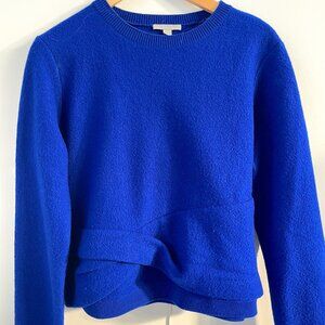 COS boiled wool sweater with twisted front, size S